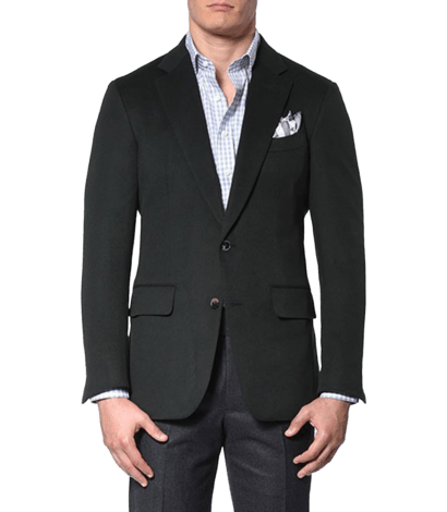 Forest Green Wool Cashmere Sport Coat - custom suits nyc bespoke tailor midtown, noho