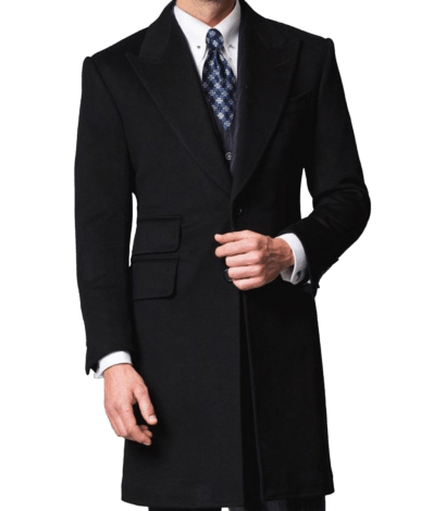 (product) Midnight Blue Overcoat - custom suits nyc bespoke tailor midtown, noho