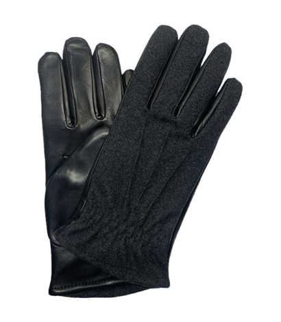 Black Wool Lambskin Gloves - custom suits nyc bespoke tailor midtown, noho