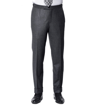 Charcoal Flannel Signature Bespoke Trouser - custom suits nyc bespoke tailor midtown, noho