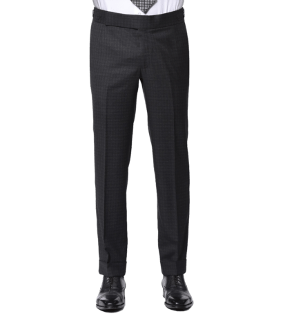 Charcoal Guncheck Signature Bespoke Trouser - custom suits nyc bespoke tailor midtown, noho