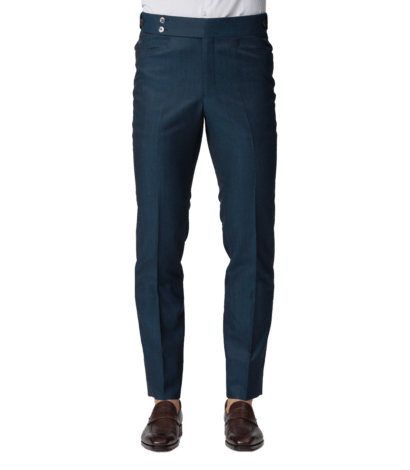 Petrol Blue Bespoke Trouser - custom suits nyc bespoke tailor midtown, noho