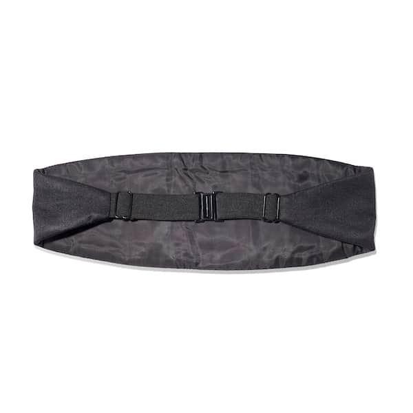 (product) Black Silk Grosgrain Cummerbund - custom suits nyc bespoke tailor midtown, noho