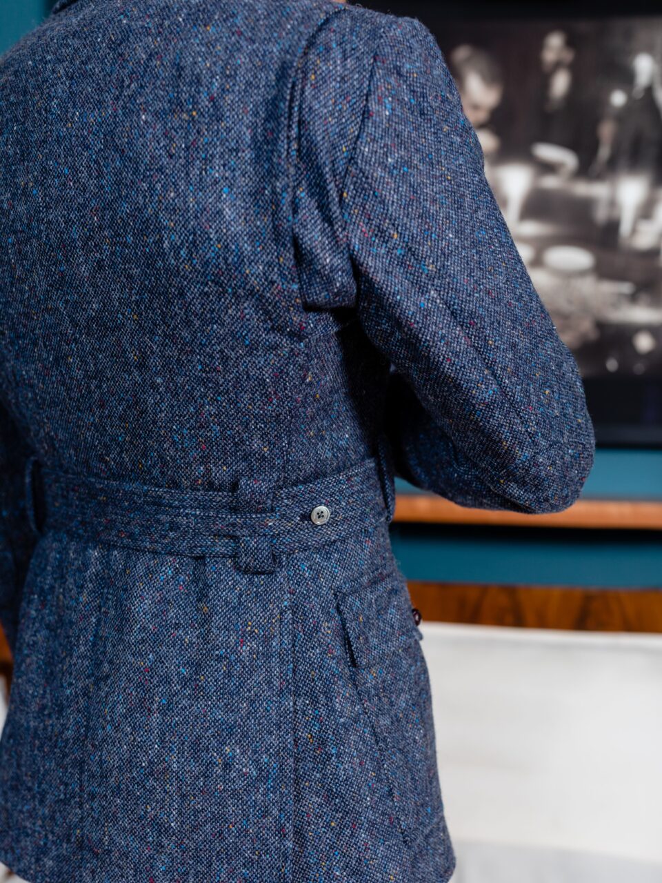 (product) Blue Donegal Tweed