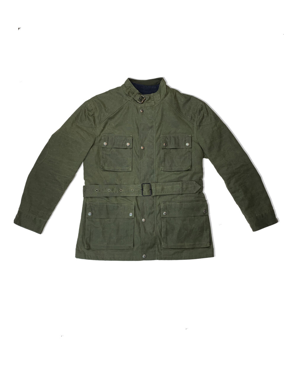 (product) Olive Drab Waxed Cotton Trailmaster - custom suits nyc bespoke tailor midtown, noho