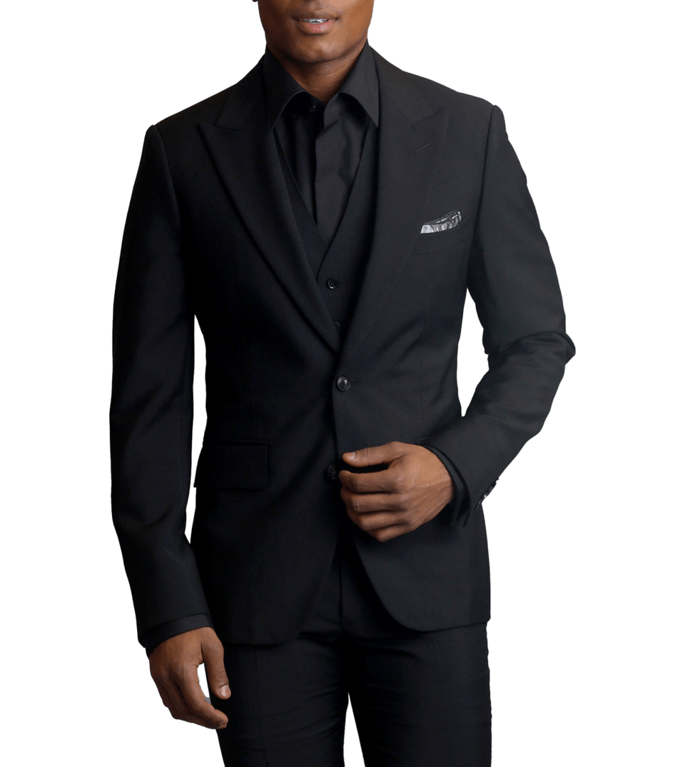 Michael Andrews Bespoke | Black Wool-Mohair MTM Suit