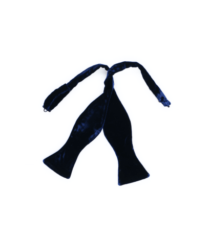 Navy Blue Velvet Butterfly 