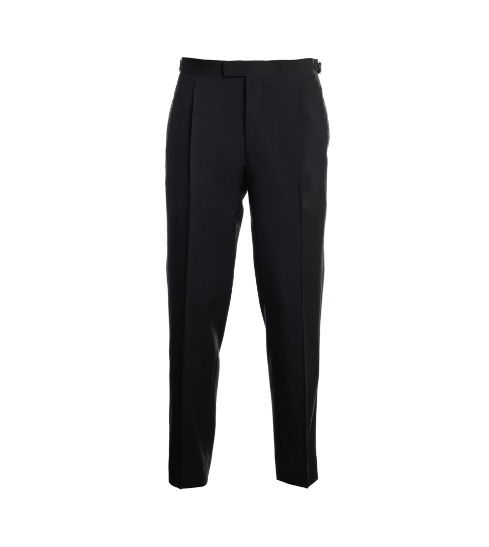 (product) Classic Black Tuxedo Pants, He Spoke Style - custom suits nyc bespoke tailor midtown, noho