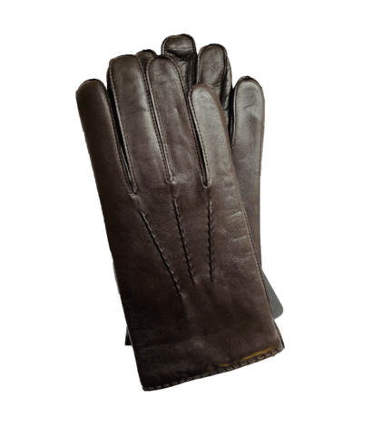 (product) Handsewn Lambskin Brown Dress Gloves - custom suits nyc bespoke tailor midtown, noho