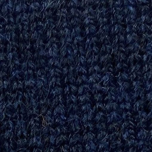 (product) Midnight Cashmere Crew Neck Sweater, close-up texture detail - custom suits nyc bespoke tailor midtown, noho