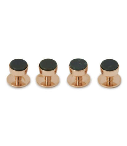 (product) Bloodstone Tuxedo Studs (Rose Gold) - custom suits nyc bespoke tailor midtown, noho