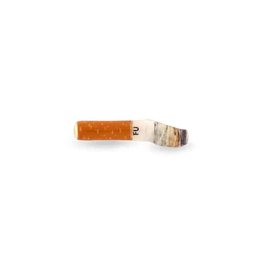 (product) FU Cigarette Cufflinks, crushed cigarette design - custom suits nyc bespoke tailor midtown, noho