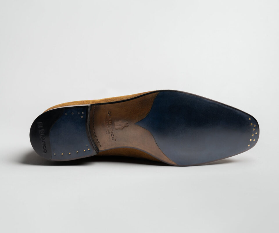 (product) Vomero Land Suede Loafer, Sole view - custom suits nyc bespoke tailor midtown, noho