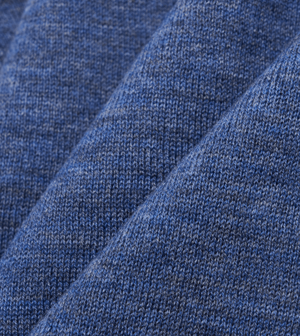 Jean Blue Merino Wool Fabric for Knitwear - custom suits nyc bespoke tailor midtown, noho