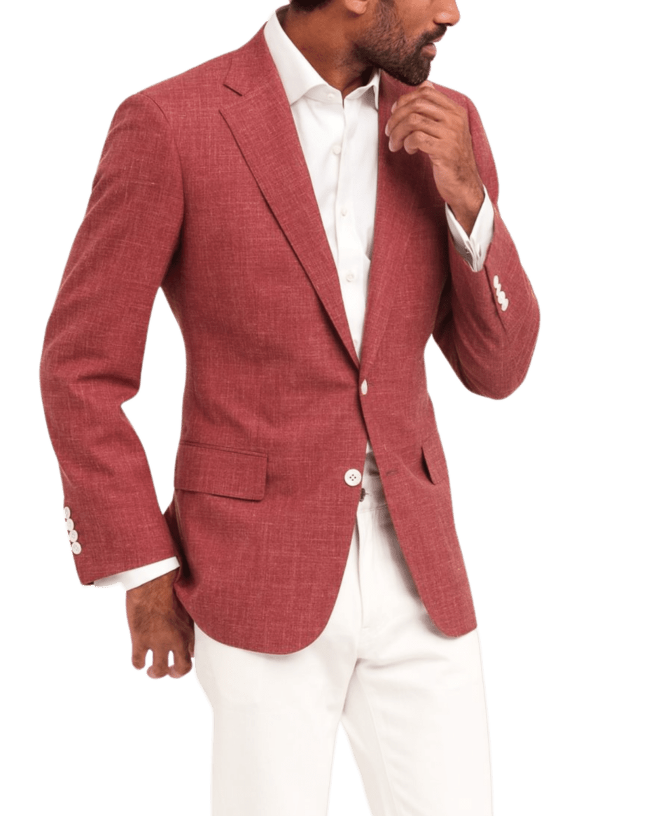 Michael-Andrews-Bespoke-Red-Wool-Silk-Linen-Sport-Coat - custom suits nyc bespoke tailor midtown, noho