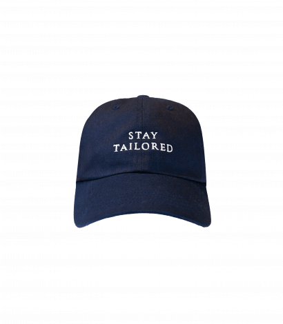 He Spoke Style/ Stay Tailored Hat in Navy and White - Front View - custom suits nyc bespoke tailor midtown, noho