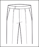 pants-front-one-pleat -  - custom suits nyc bespoke tailor midtown, noho