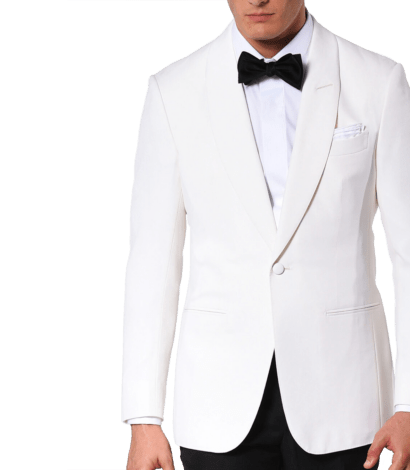 (product) Ivory Barathea Classic Bespoke Dinner Jacket - custom suits nyc bespoke tailor midtown, noho