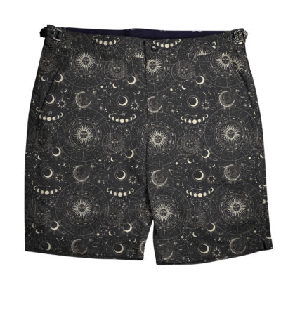 (product) Astrological Swim Shorts, full view - custom suits nyc bespoke tailor midtown, noho