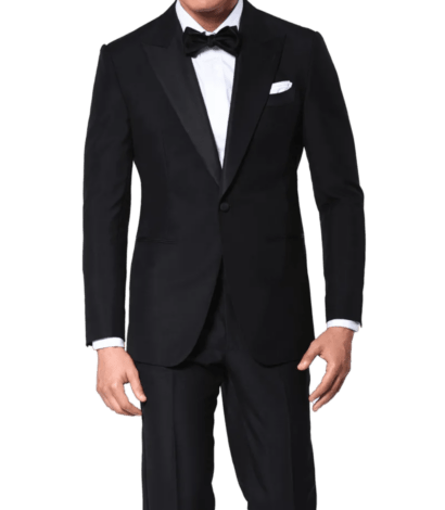 black-mohair-classic-grosgrain-bespoke-tuxedo - custom suits nyc bespoke tailor midtown, noho