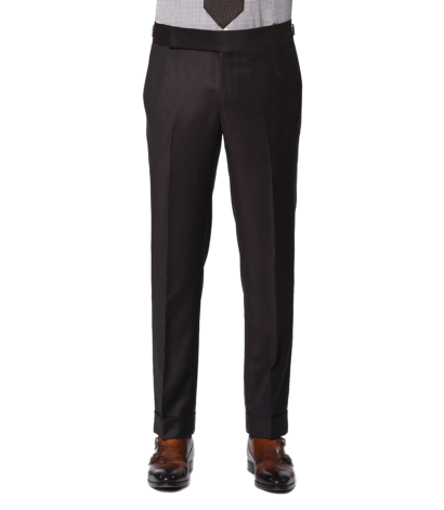 Chocolate Twill Signature Bespoke Trouser - custom suits nyc bespoke tailor midtown, noho