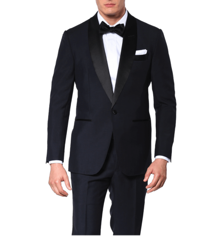 (product) Midnight Mohair Classic Bespoke Tuxedo - custom suits nyc bespoke tailor midtown, noho