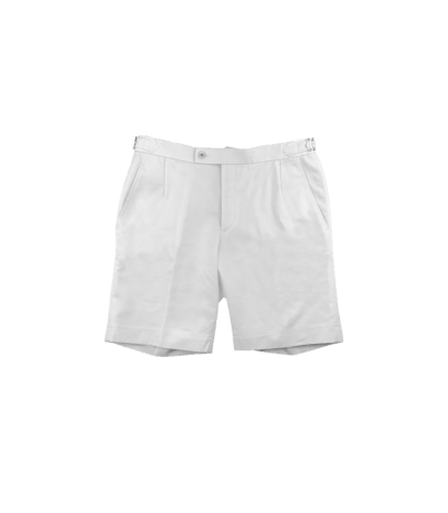 (product) White Cotton Shorts - custom suits nyc bespoke tailor midtown, noho