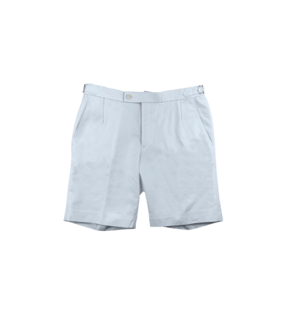 (product) Light Blue Cotton Shorts - custom suits nyc bespoke tailor midtown, noho
