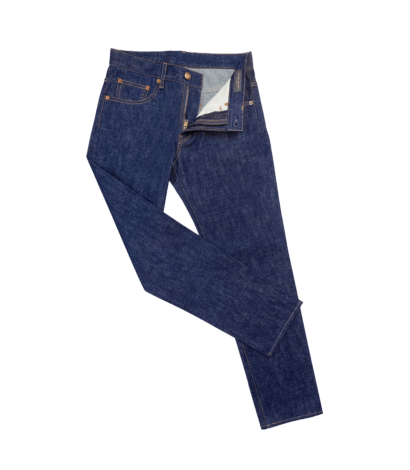 (product) Indigo Stretch Denim Jeans - custom suits nyc bespoke tailor midtown, noho