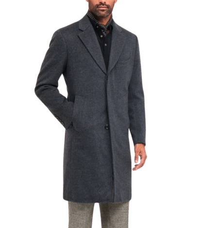 Michael Andrews Custom Charcoal Topcoat - custom suits nyc bespoke tailor midtown, noho