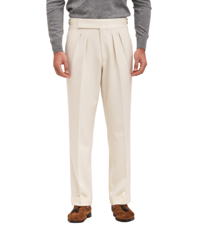 Michael-Andrews-Ivory-Flannel-Pants-1 - custom suits nyc bespoke tailor midtown, noho