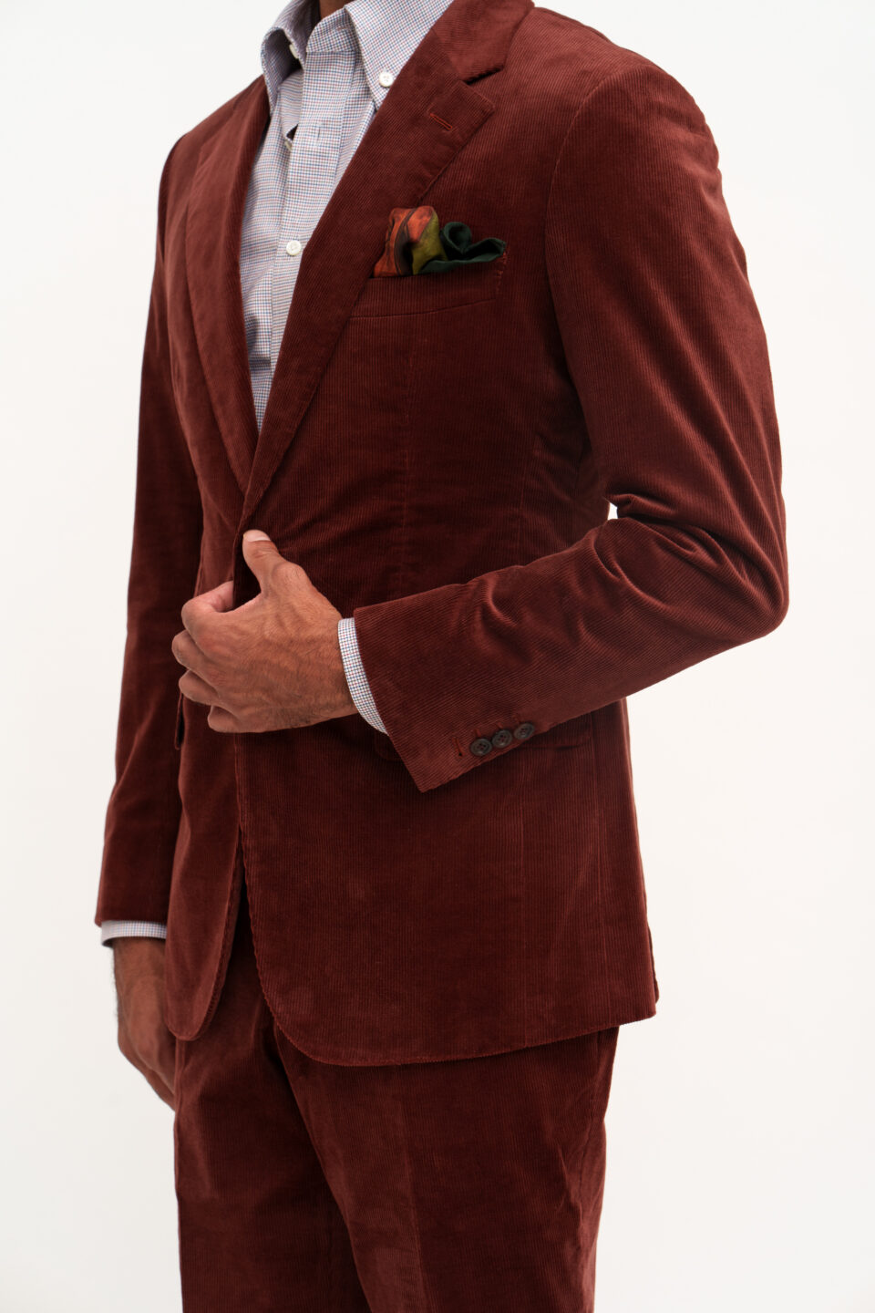 MAB Rust Corduroy Suit - custom suits nyc bespoke tailor midtown, noho