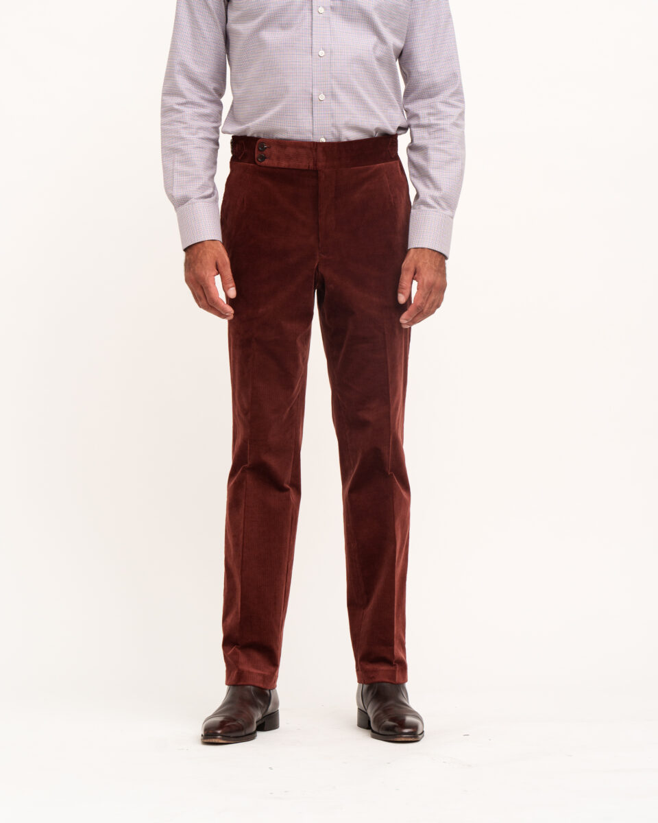 MAB Rust Corduroy Pants - custom suits nyc bespoke tailor midtown, noho