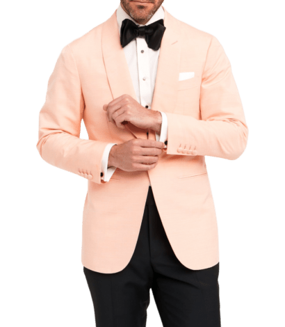 Michael-Andrews-Peach-Shawl-Lapel-Dinner-Jacket - custom suits nyc bespoke tailor midtown, noho
