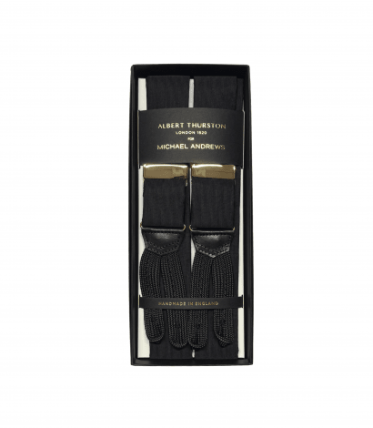 Grosgrain Suspenders Michael Andrews Bespoke Tailor NYC - custom suits nyc bespoke tailor midtown, noho