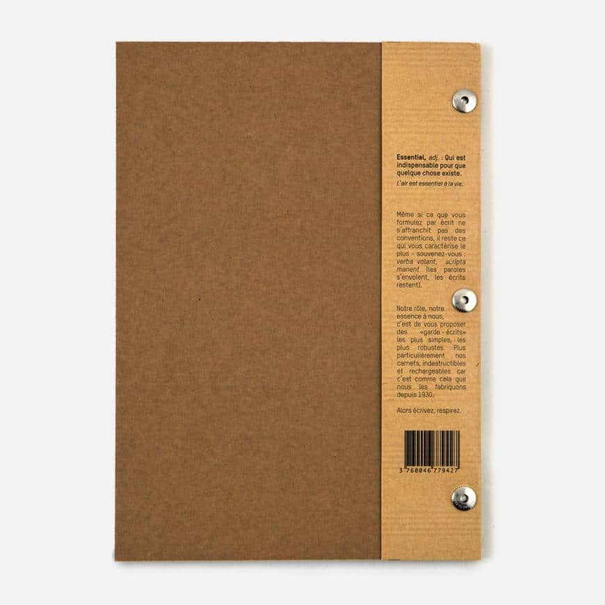 (product) La Compagnie du Kraft Notebook Refill - Brown Unlined