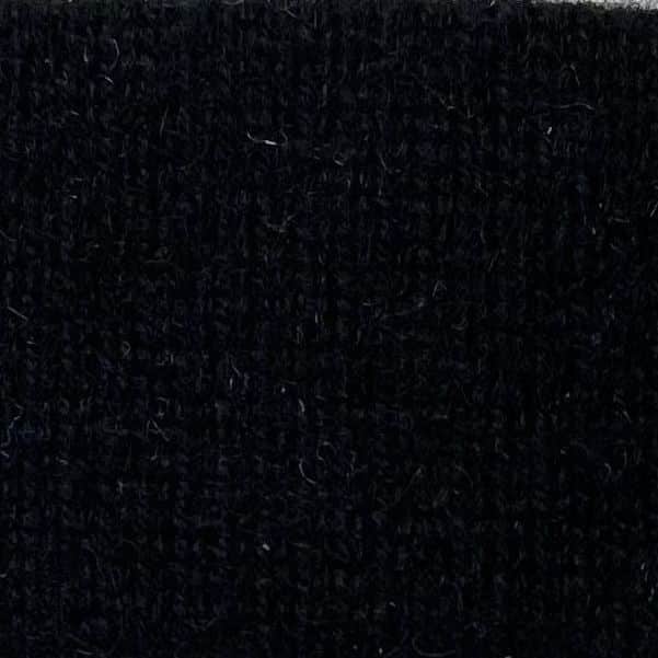 (product) Black Cashmere Heavy Ribbed Fabric