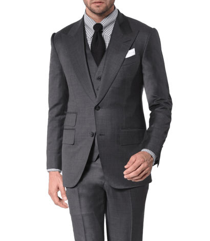 Medium Grey Pick & Pick Signature Bespoke Suit