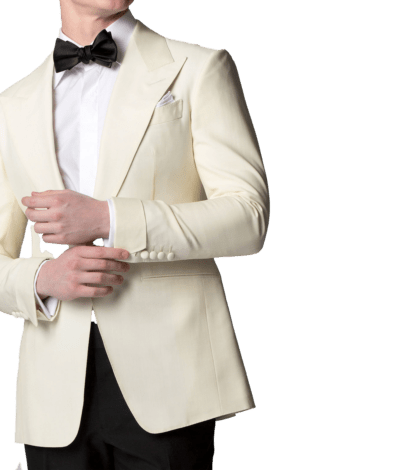 Ivory Mohair Silk Bespoke Dinner Jacket
