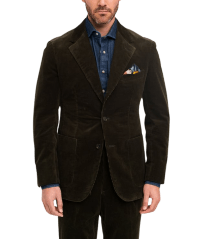 MAB Olive Green Corduroy Sport Coat