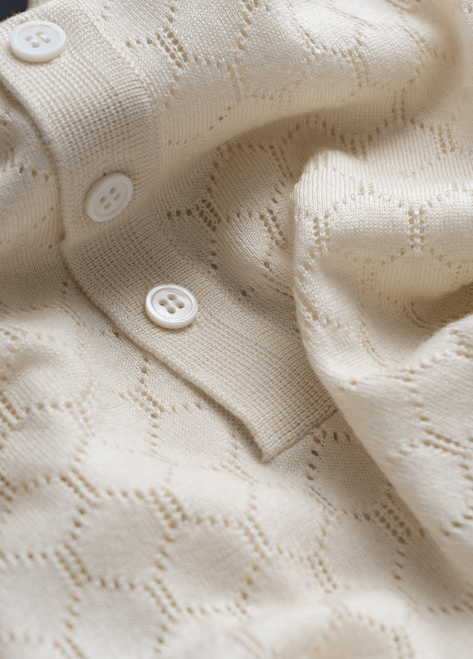 Honeycomb stitch closeup