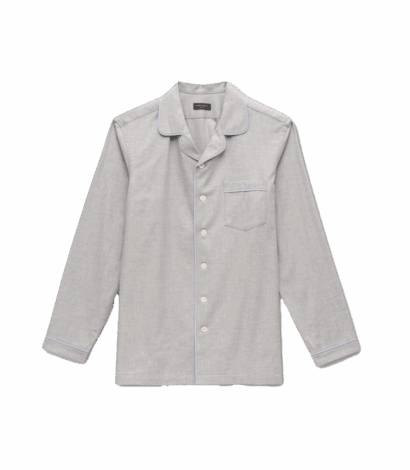 MAB Custom Grey Solid Pajama Shirt