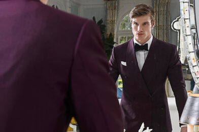 Dressing for the Occasion - Burgundy Tuxedo Jacket