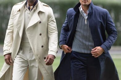 Beige Trench Coat and Navy Macintosh Rainwear