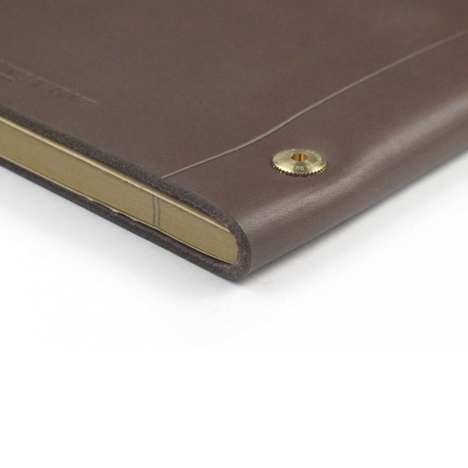 (product) Peru Brown La Compagnie du Kraft Smooth Leather Notebook