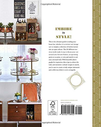 Back cover of The Art of the Bar Cart: Styling & Recipes