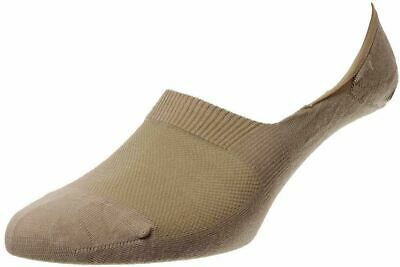 (product) Pantherella Mahon Wool No-Show Socks - Light Khaki