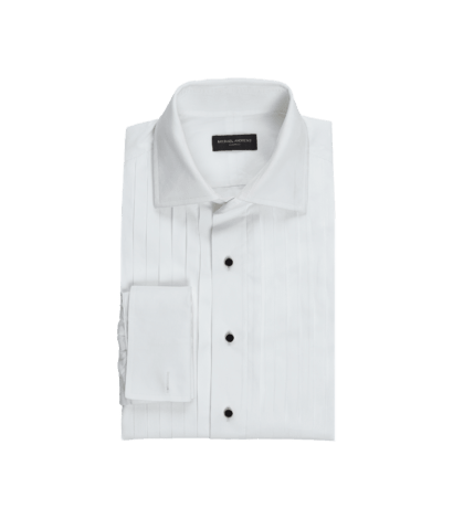 (product) Pleated Front Tuxedo Shirt by He Spoke Style