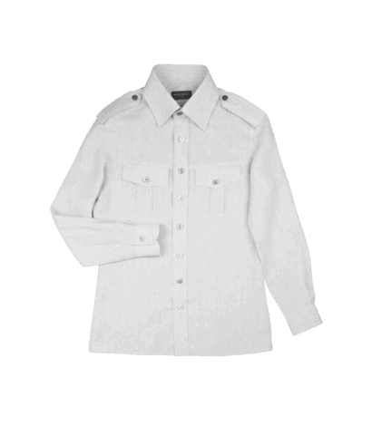 Custom Taupe Linen Field Shirt by Michael Andrews