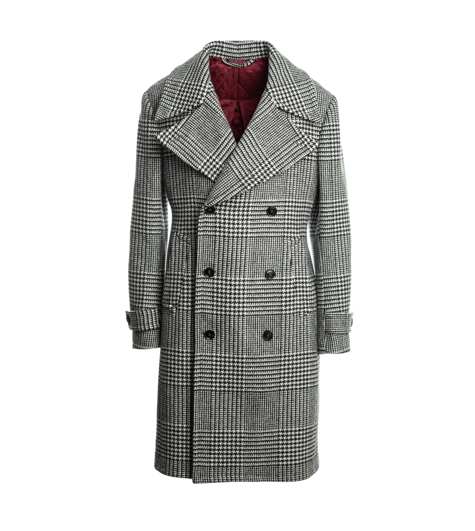 Michael Andrews Bespoke | Black & White Glen Urquhart Coat